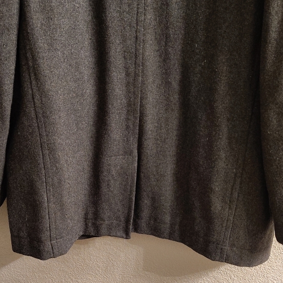 Steve & Barry's Trademark The Woolly Mammoth Men's Gray Peacoat HMBC - Picture 4 of 16